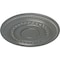 Ekena Millwork Oldham Ceiling Medallion (Fits Canopies up to 8 5/8"), Hand-Painted Silver, 18"OD x 1 1/4"P CM18OLSLS - alternate 2